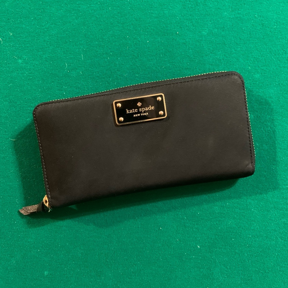kate spade Black Zip-Around Wallet